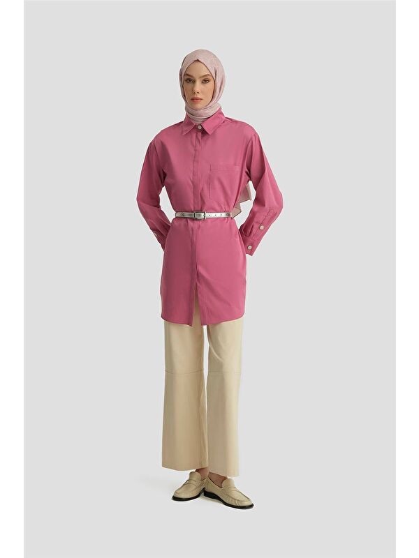 ARMİNE Varak Baskılı Tunik 25Y4601 Sümbül