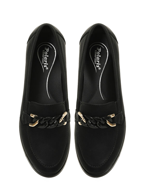 166007.NZ5FX Siyah Kadın Loafer - Görsel 5