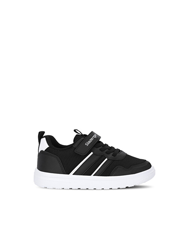 SLAZENGER FIORA Unisex Çocuk Cırt Cırtlı Siyah / Beyaz Günlük Spor Ayakkabısı