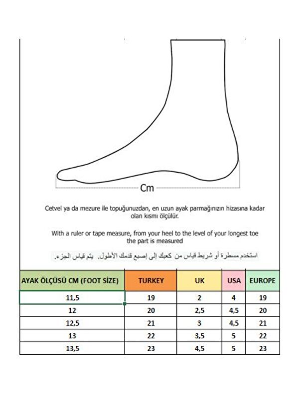 TOFFY Cırtlı Günlük İlk Adım Bebek Spor Ayakkabı - Görsel 4