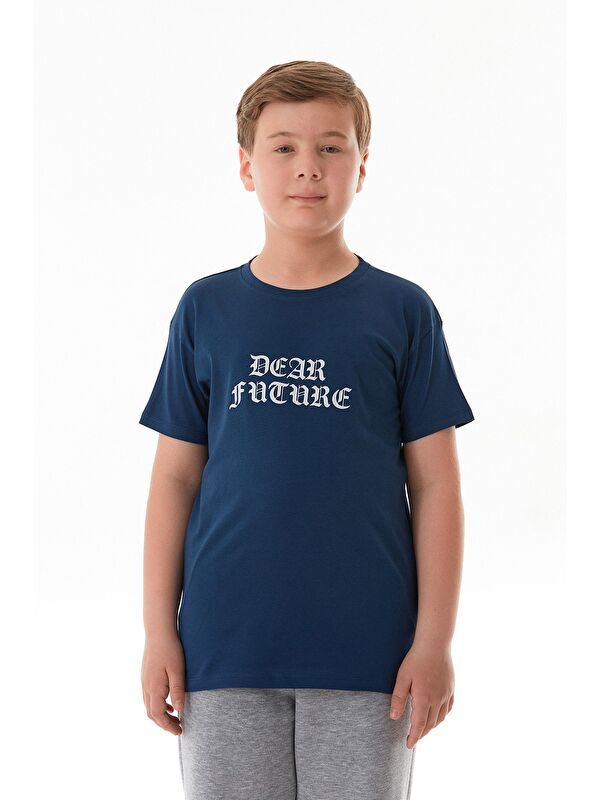 Fullamoda Dear Future Yazı Baskılı Erkek Çocuk Tişört