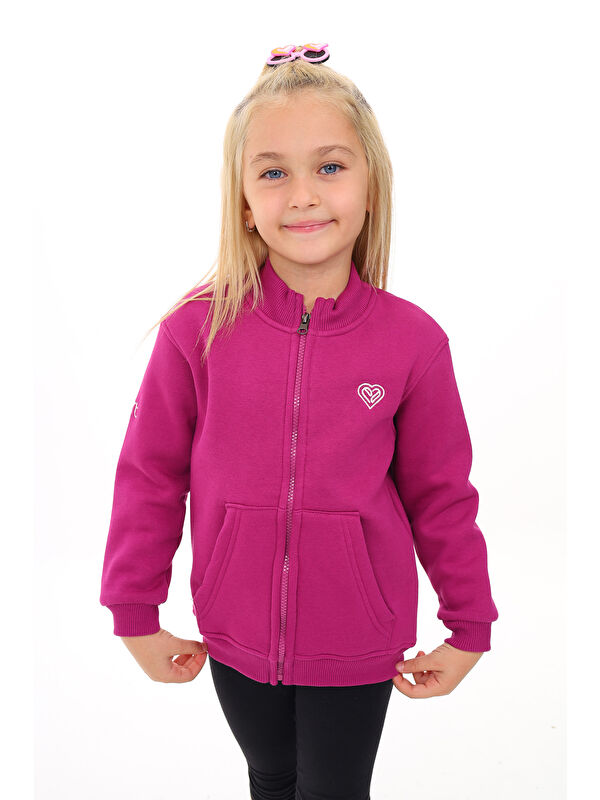 Toontoykids Kız Çocuk Nakışlı Hırka