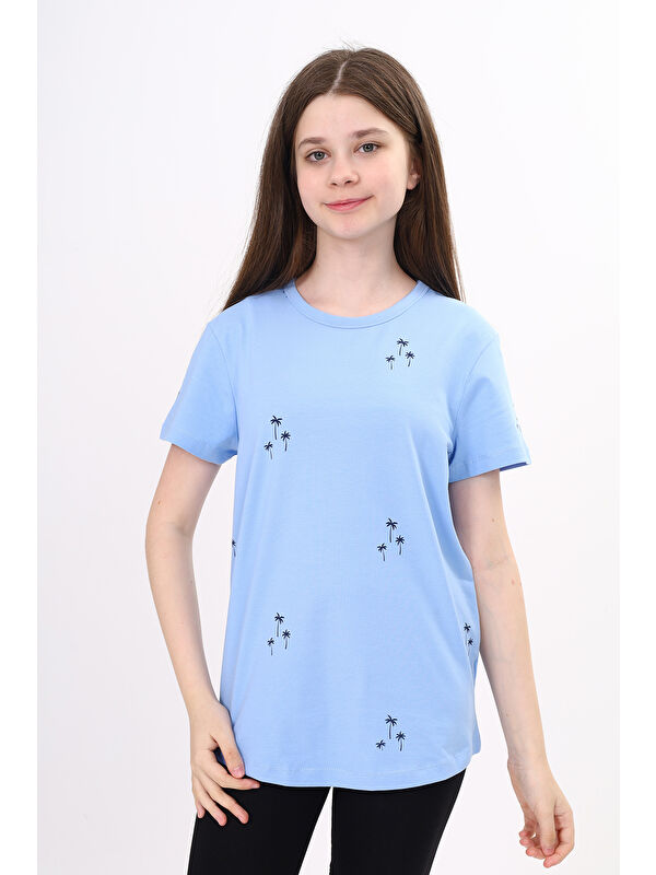 Toontoykids Kız Çocuk Baskılı Tişört