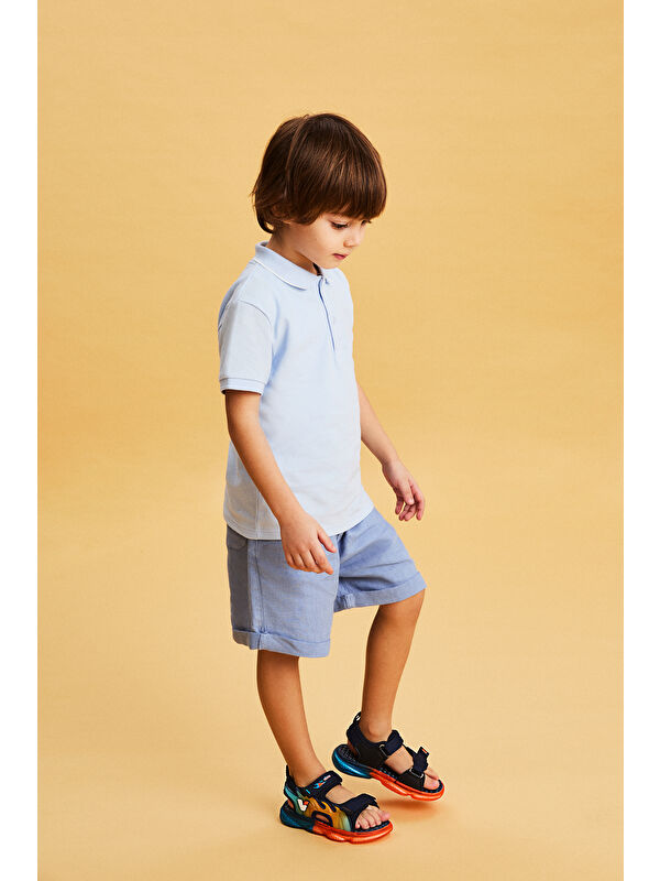 Jack Işıklı Erkek Bebek Lacivert Sandalet - Görsel 5