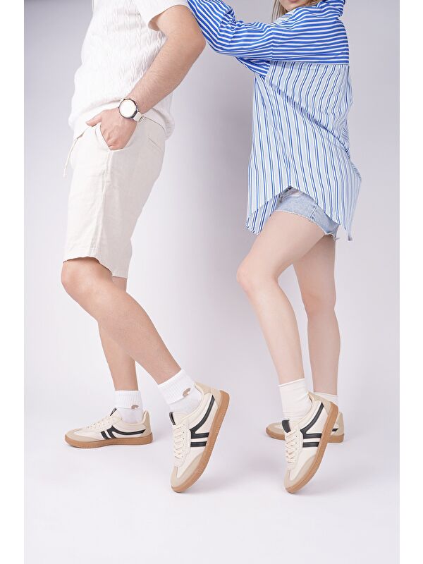 GARCİA Unisex Ortopedik Günlük Bağcıklı Yürüyüş Koşu Sneaker Spor Ayakkabı - Görsel 6