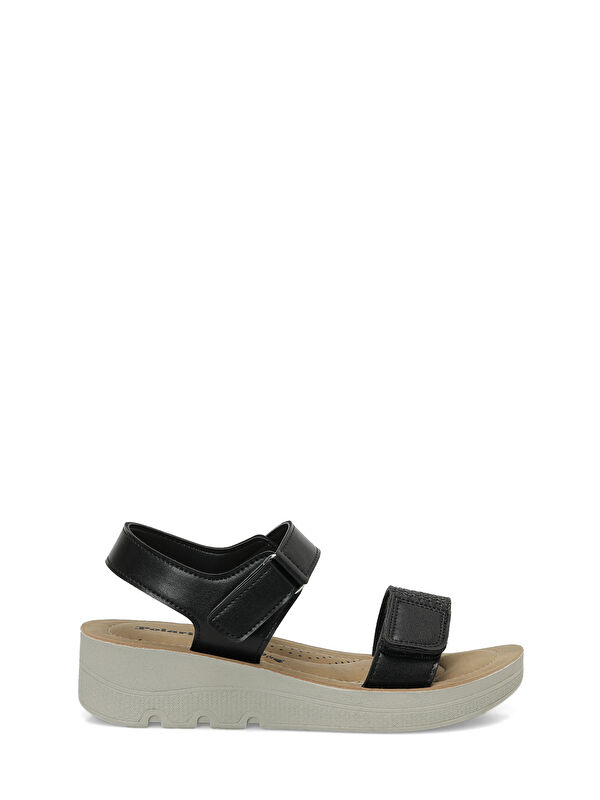Polaris 409105.Z Siyah Kadın Comfort Sandalet
