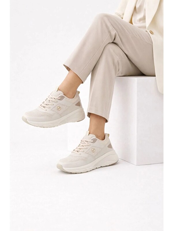 Slipcat Kadın Günlük Spor Sneaker Ayakkabı Kalın Taban Hafif Rahat Modern Tasarım