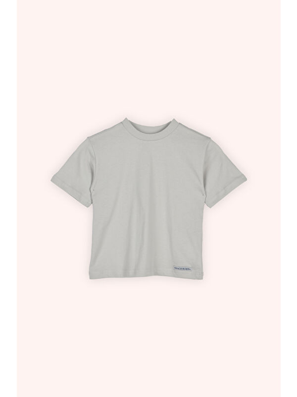 Panço Erkek Çocuk Kısa Kollu T-Shirt Gri