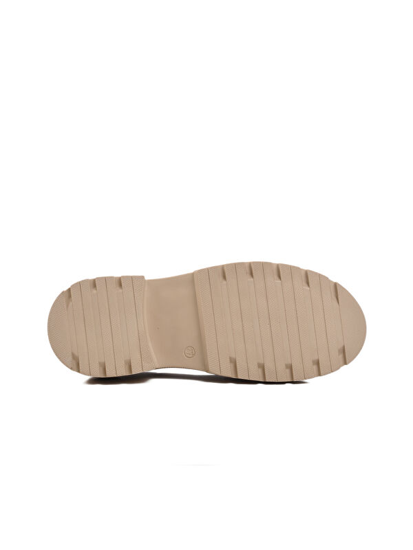 Bej Cilt Kadın Loafer Ayakkabı 572377 - Görsel 6