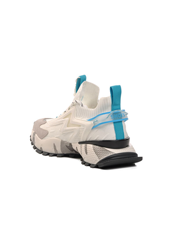 Beyaz Erkek Spor Ayakkabı 24K574 - Görsel 5