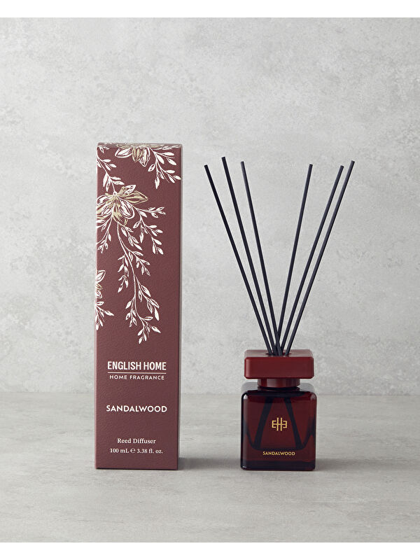 English Home Sandalwood Çubuklu Oda Kokusu 100 ml Bordo