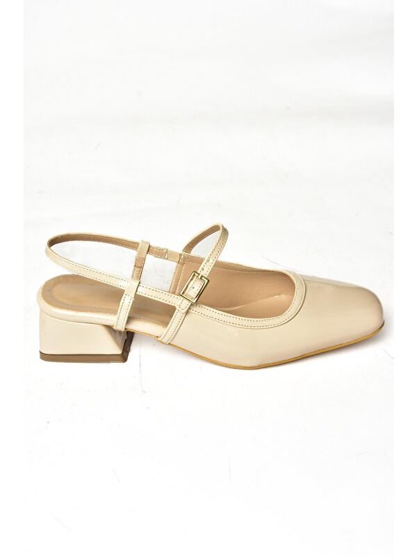 S4725726 Bej Kadın Babet Ayakkabı - Görsel 2