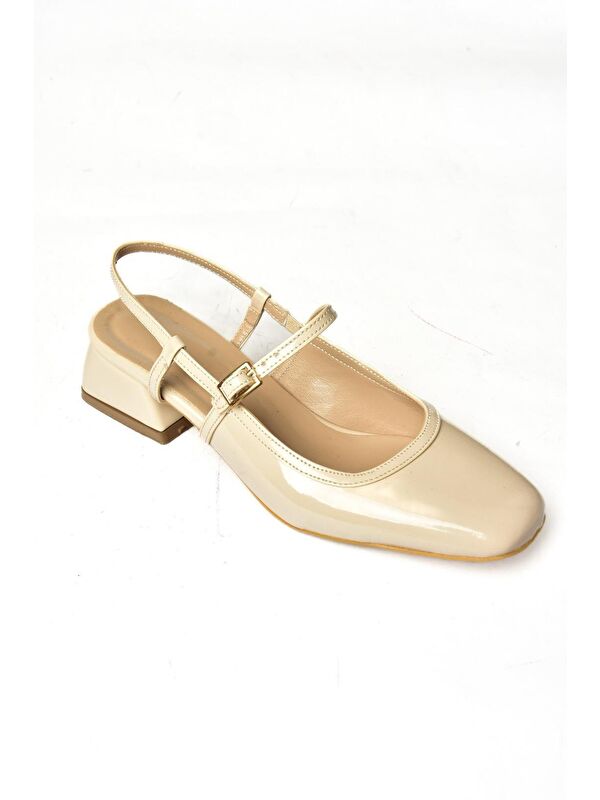 S4725726 Bej Kadın Babet Ayakkabı - Görsel 3