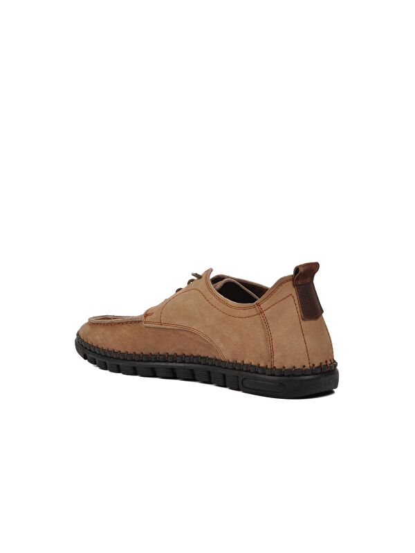 Kum Nubuk Hakiki Deri Erkek Casual Ayakkabı D2025 - Görsel 5