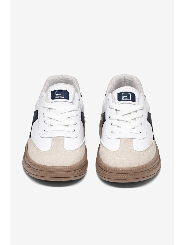 Tonny Black Beyaz Tonny Black Rahat Kalip Kadın Kauçuk Taban Bağcıklı Sneaker