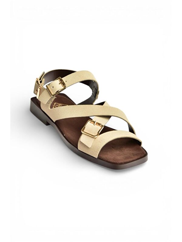 Fox Shoes Yeşil Fox Shoes Sandalet Kadın Y458702602