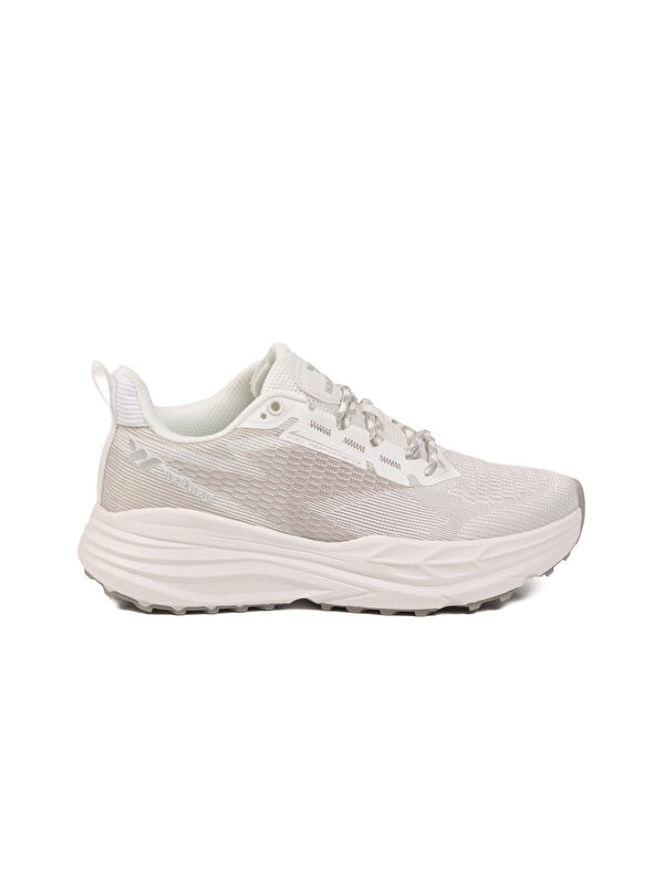 Walkway Beyaz Gümüş Fileli Hafif Esnek Hafızalı Taban Unisex Spor Ayakkabı Flexion G