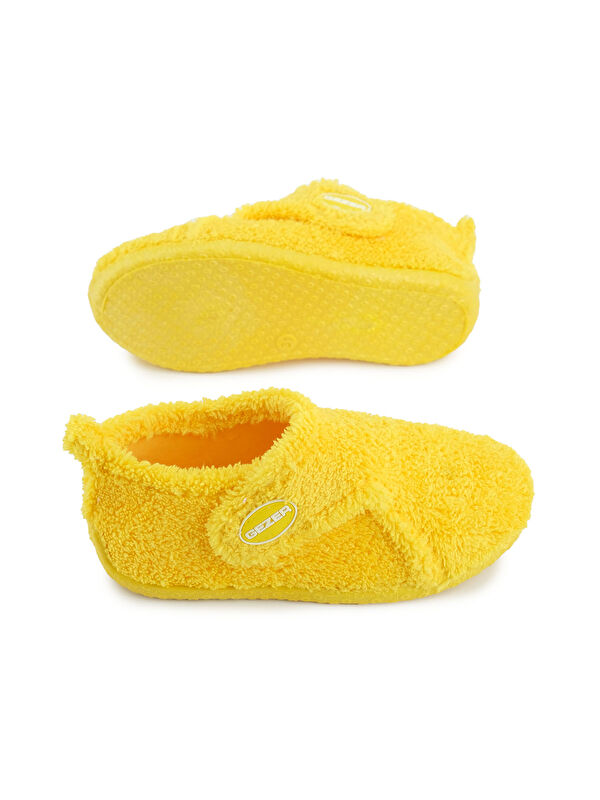 Kışlık Kız Çocuk Pelüşlü Rahat Taban Cırt Cırtlı Ayarlanabilir Ev Kreş Panduf Ayakkabı - Görsel 6