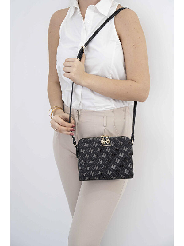 Silver Polo Kadın Çapraz Çanta 888-45887 SILVER POLO ÇAPRAZ BAYAN ÇANTASI M178 FÜME-MAT SİYAH