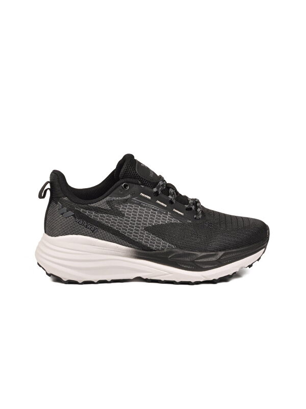 Walkway Siyah Beyaz Fileli Hafif Esnek Hafızalı Taban Unisex Spor Ayakkabı Flexion G