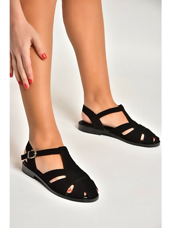 Fox Shoes Bej Fox Shoes Sandalet Kadın Y250303002