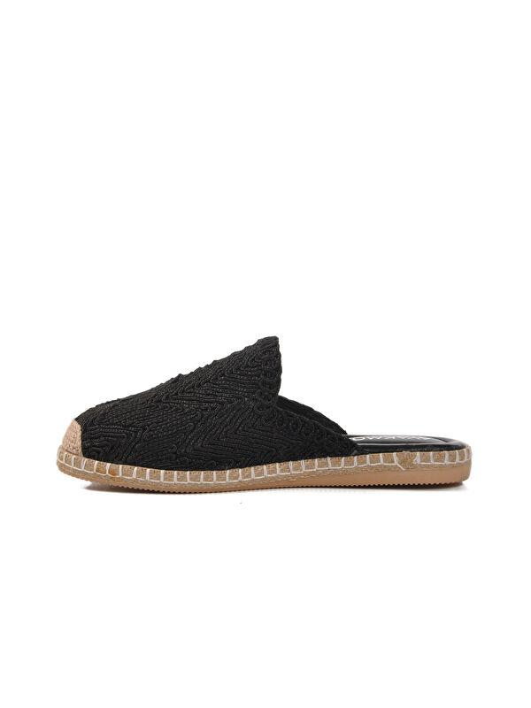 Siyah Önü Kapalı Triko Kadın Terlik 542042 Z - Görsel 3