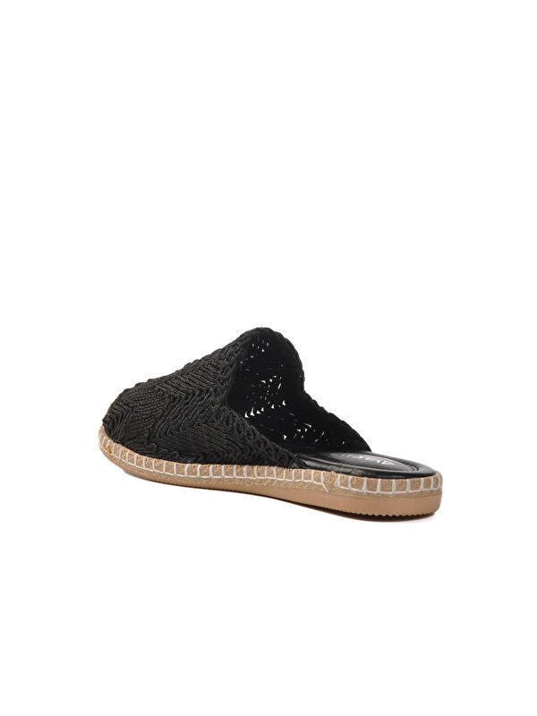 Siyah Önü Kapalı Triko Kadın Terlik 542042 Z - Görsel 5