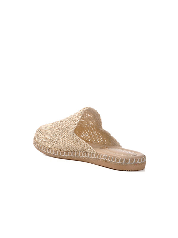 Bej Önü Kapalı Triko Kadın Terlik 542042 Z - Görsel 5