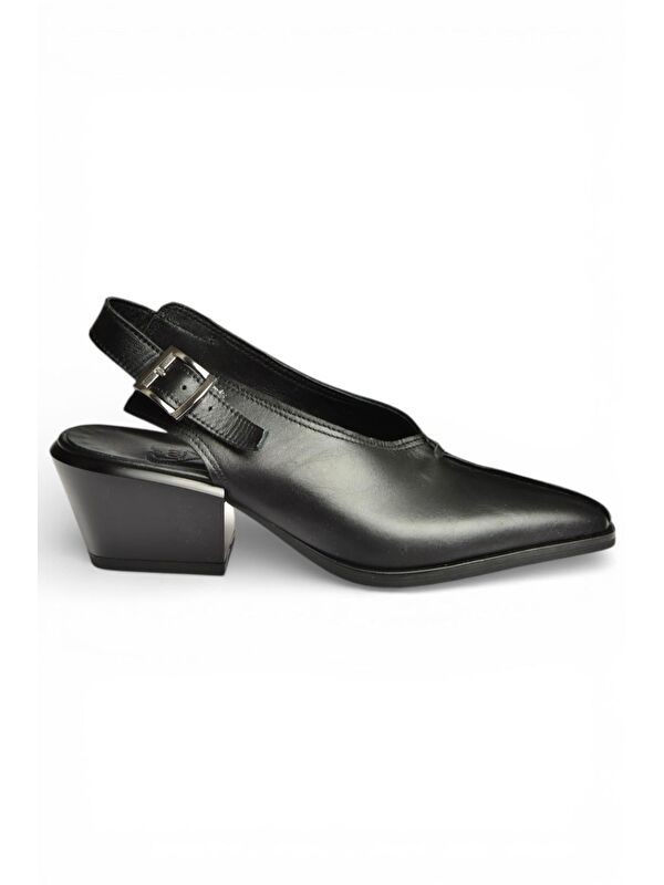 Fox Shoes Siyah Kadın Topuklu Ayakkabı Y654307303