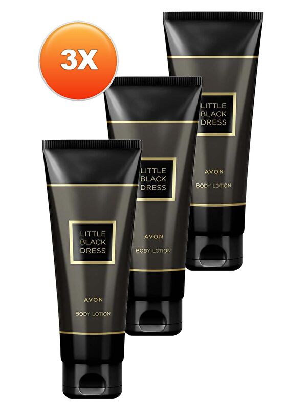 AVON Little Black Dress Kadın Vücut Losyonu 125 ml 3'lü Set