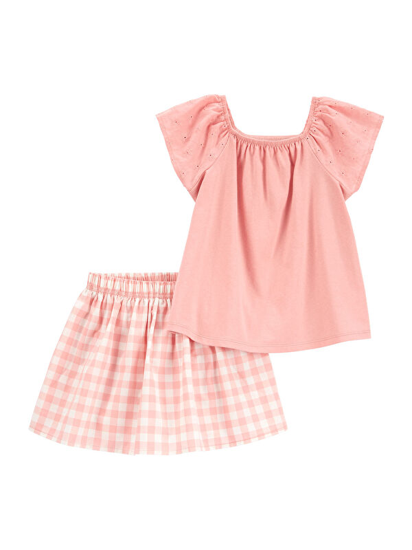 Carter's Küçük Kız Çocuk 2'li Alt Üst Set