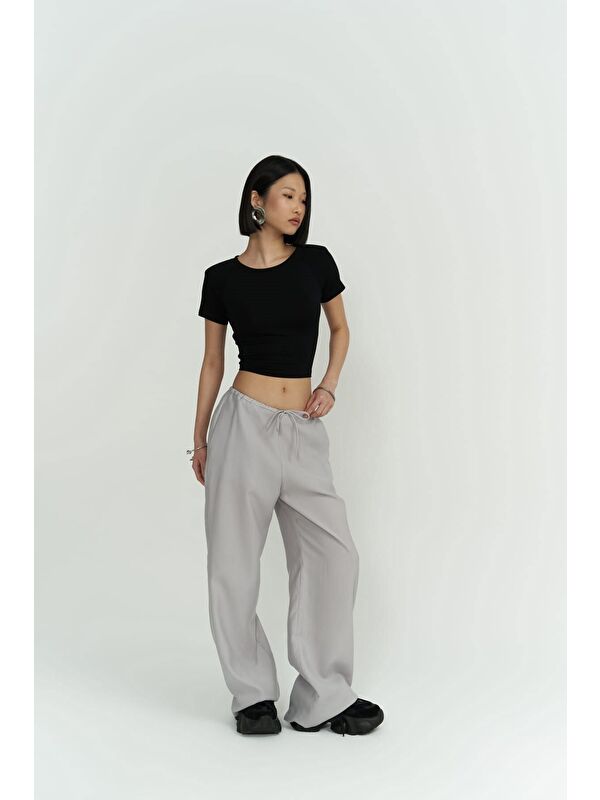 Mai Collection Paris Gri Basic Pantolon