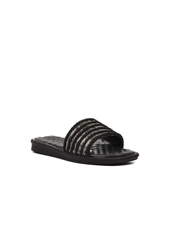 Siyah Kadın İnce Taban Terlik 335173 - Görsel 4