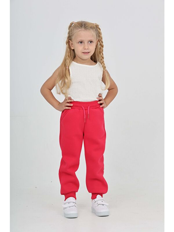 Toontoykids Kız Çocuk T Logo Nakışlı Eşofman Alt