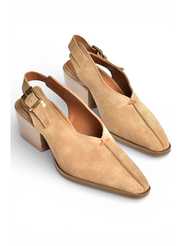 Fox Shoes Vizon Kadın Topuklu Ayakkabı Y654307302