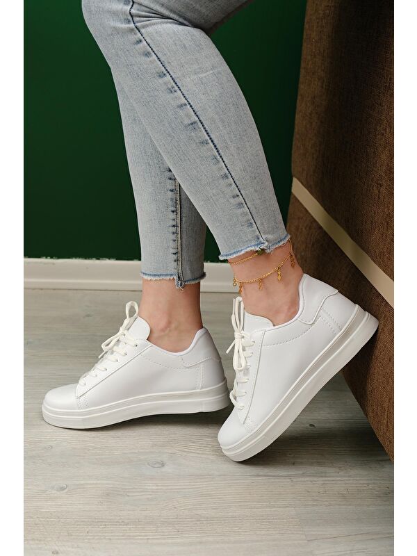 Erda Basic Bağcıklı Kadın Sneaker - Görsel 4