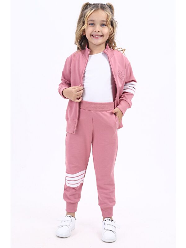 Toontoykids Kız Çocuk Nakışlı Eşofman Takım