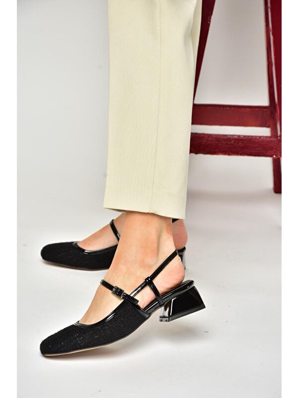 S4725726 Siyah Kadın Babet Ayakkabı - Görsel 4