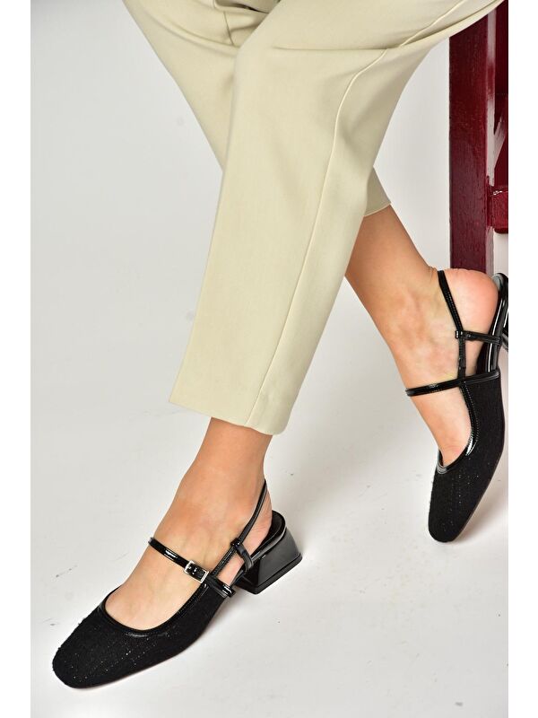 S4725726 Siyah Kadın Babet Ayakkabı - Görsel 6