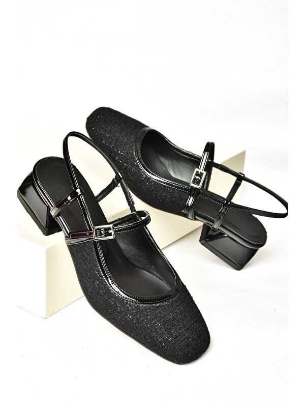 S4725726 Siyah Kadın Babet Ayakkabı - Görsel 8