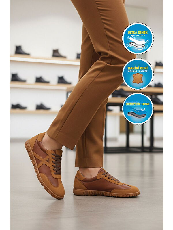 Ayakmod Siyah Ayakmod Hakiki Deri Anatomik Kadın Casual Ayakkabı F-003 Z