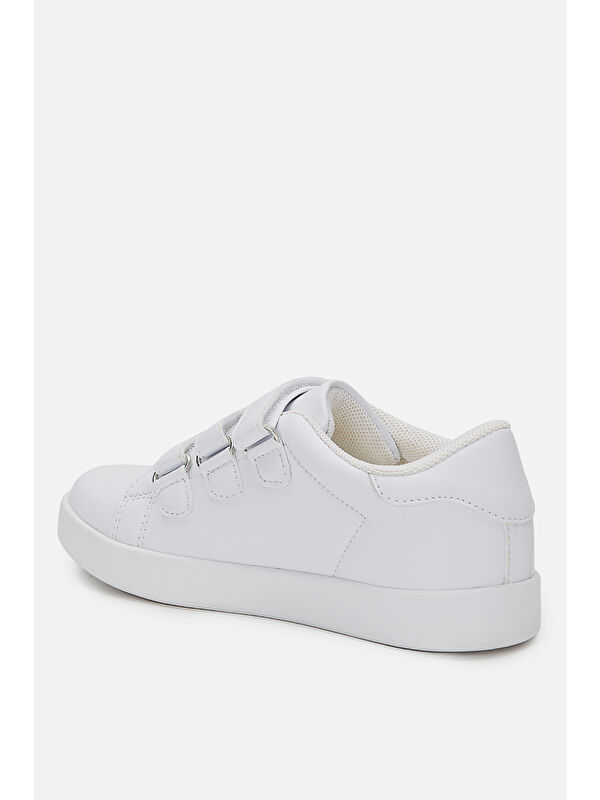 Oyo Işıklı Unisex Çocuk Beyaz Sneaker - Görsel 4