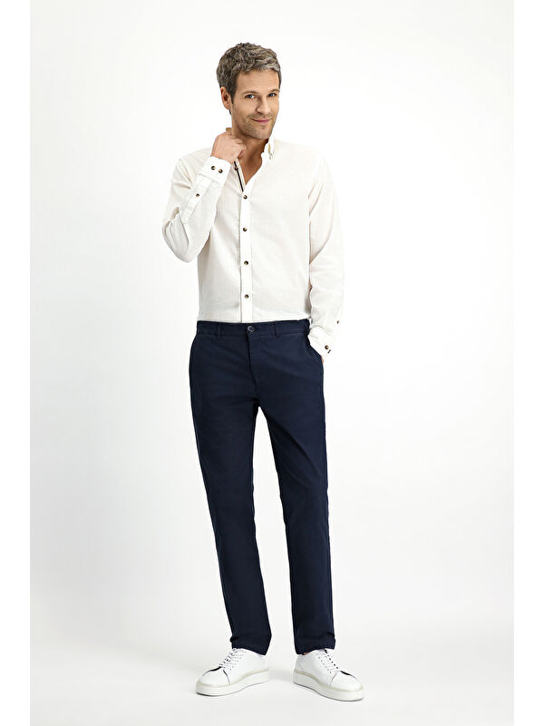 Kiğılı Relaxed Fit Rahat Kesim Elastanlı Kanvas / Chino Pantolon