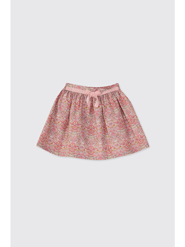Panço Liberty Kumaş Kız Çocuk Çiçek Desenli Etek