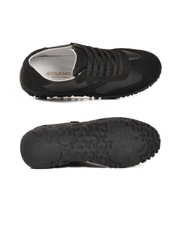 Ayakmod Siyah Ayakmod Hakiki Deri Anatomik Kadın Casual Ayakkabı F-003 Z