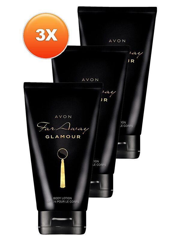AVON Far Away Glamour Vücut Losyonu 125 Ml. Üçlü Set