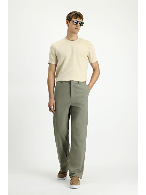 Kiğılı Regular Fit Elastanlı Kanvas / Chino Pantolon
