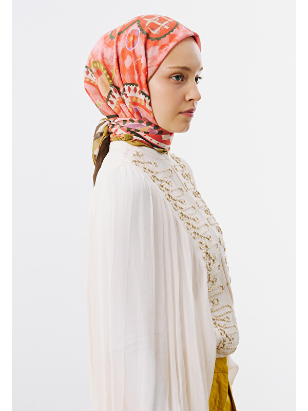 Fresh Scarfs The Stage In Geometry Desen Vual Eşarp Mercan