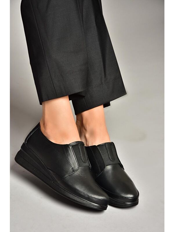 U5553011 Siyah Kadın Ayakkabı - Görsel 3