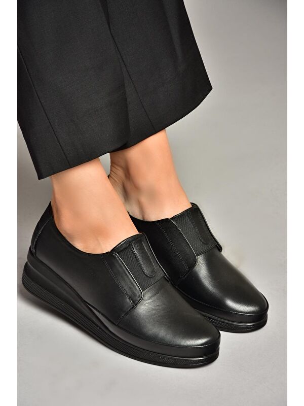 U5553011 Siyah Kadın Ayakkabı - Görsel 4